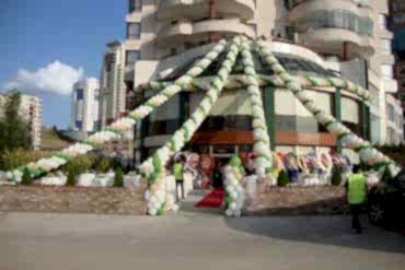 Açılış Organizasyonu Bina Balon Süsleme