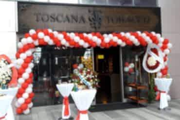 Firma Açılış Organizasyonu Giriş Süsleme ve Kokteyl Masaları