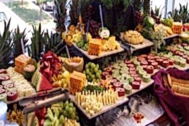Catering Hizmeti Açık Büfe Süslemeler ve Sunum