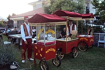 Karnaval Yiyecekler Patlamış Mısır, Dondurma, Pamuk Şeker