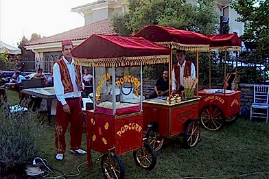 Karnaval Yiyecekler Popcorn ve Dondurma